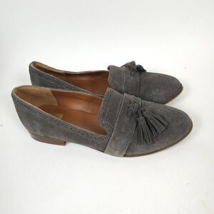 DV Dolce Vita Suede Tassel Loafers flat shoes Gray Size 7.5